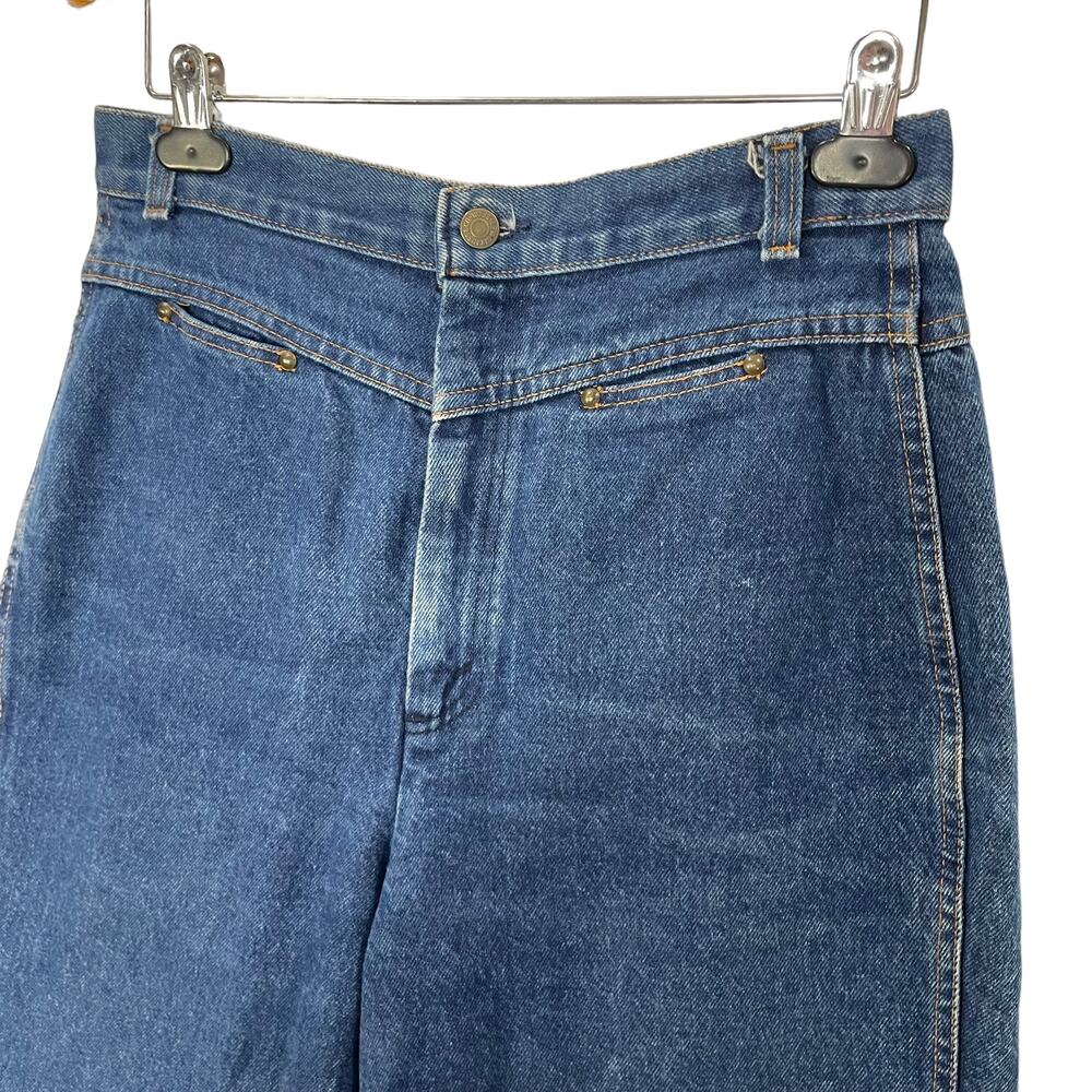 Levis Misses Size 16 Jeans Vintage 80s Made in USA High Rise High Waist Western - Picture 13 of 13